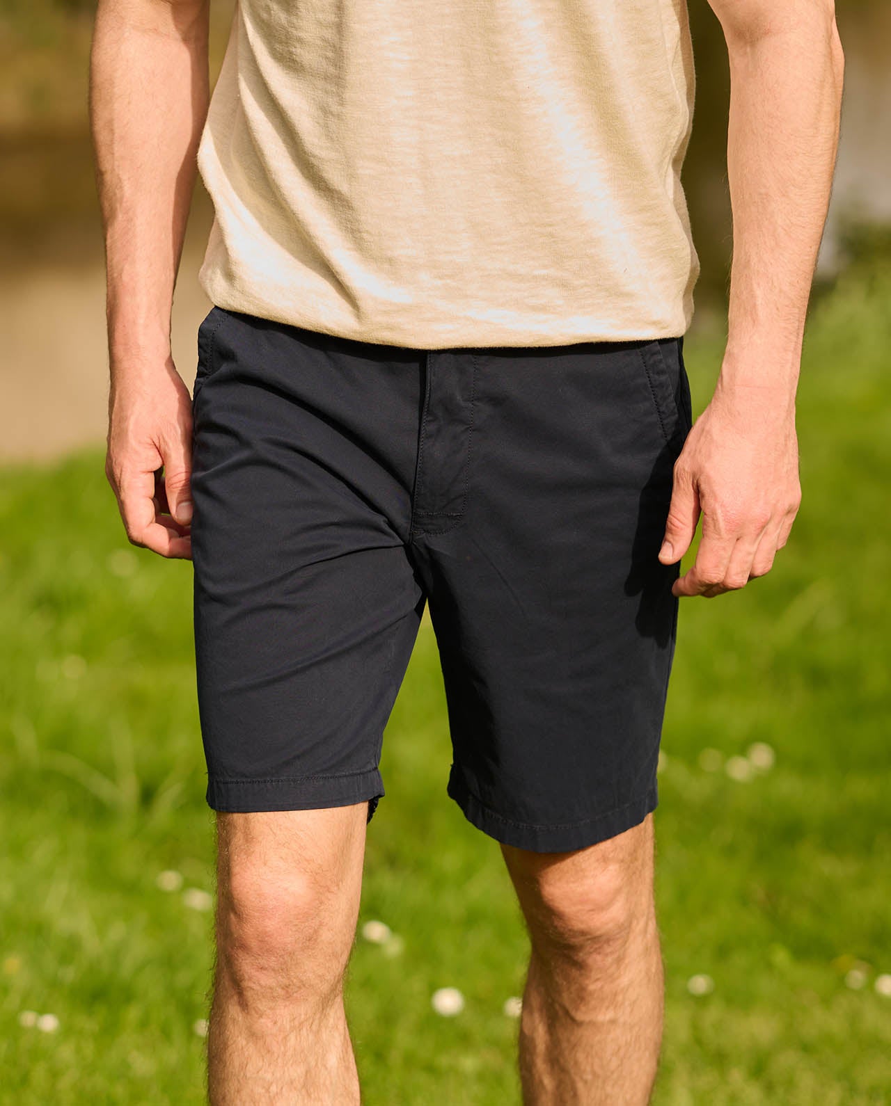 Fine Men's Bermuda Shorts "Mr. Koke" in Navy