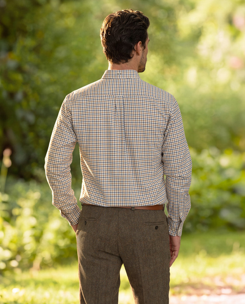 Herrenhemd ‚,Steward'‘ mit Button-Down-Kragen – bb check