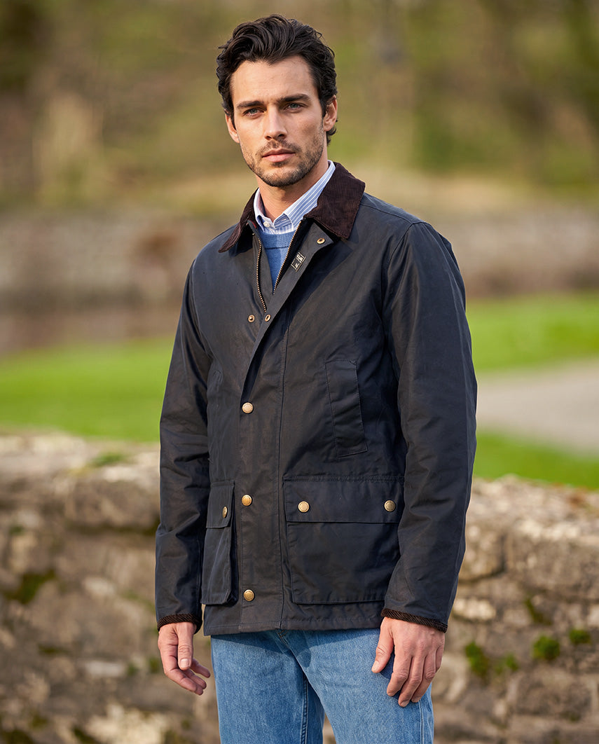Herren Wachsjacke ''Starberg SO'' in navy