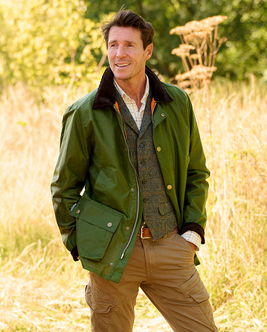 Herren Wachsjacke ''Starberg SO'' in lemongras