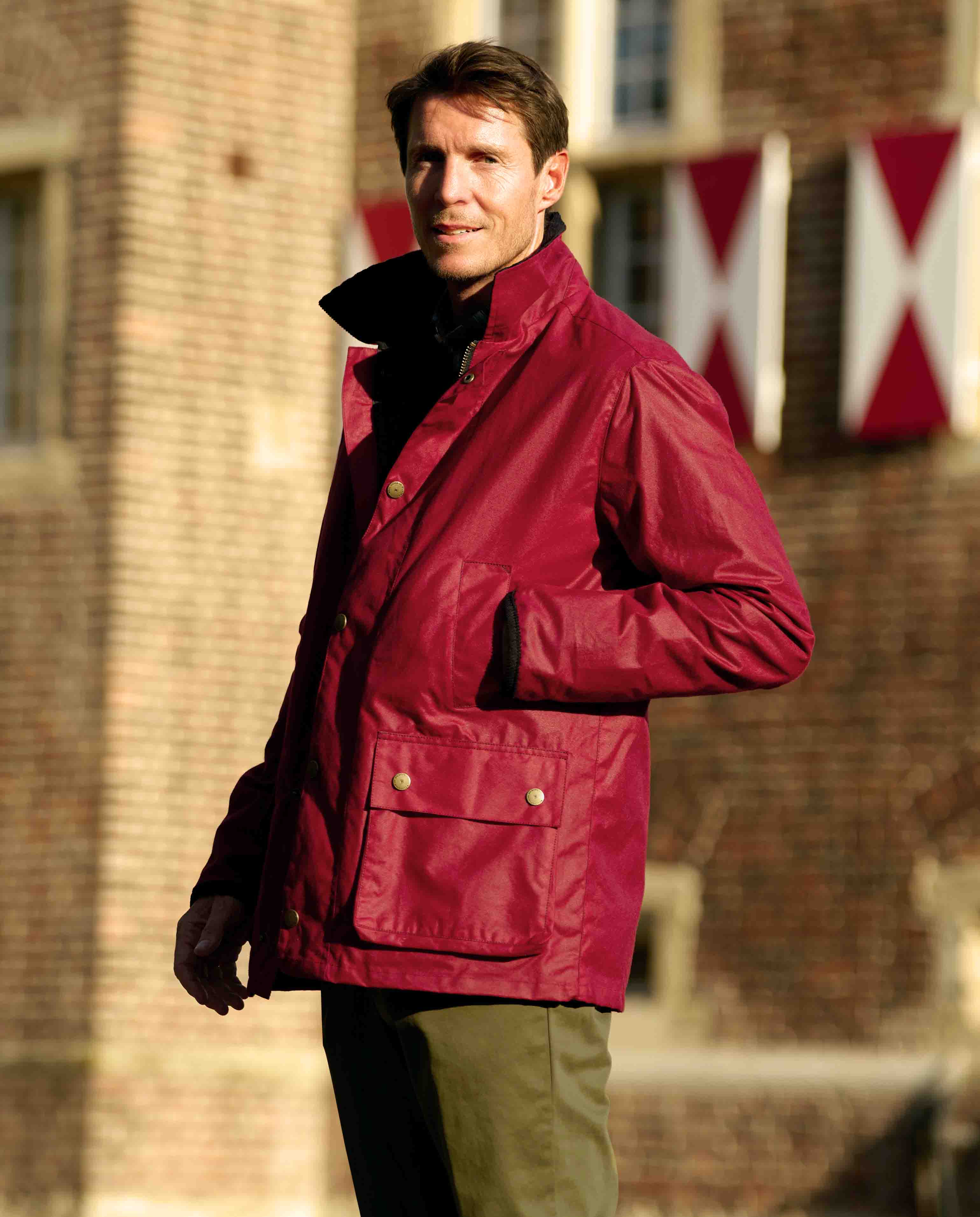 Herren Wachsjacke ''Starberg SO'' in rot