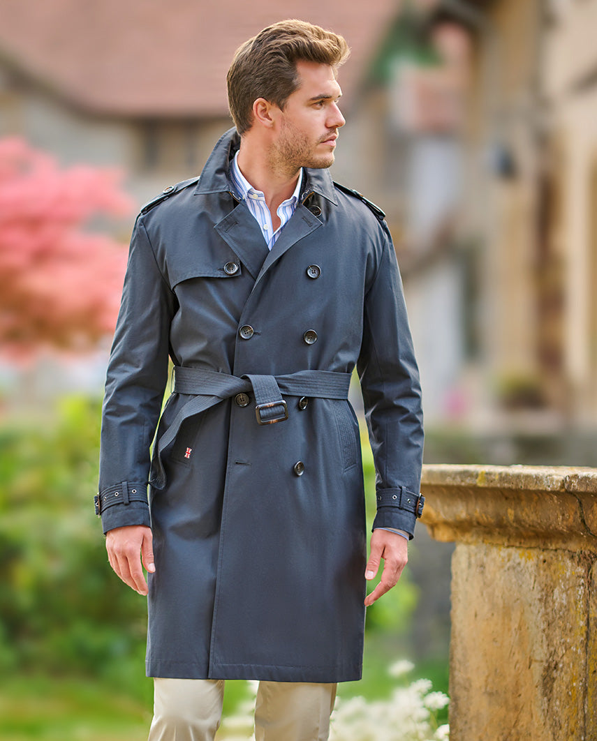 Men's Trench Coat "Chelsea" in navy