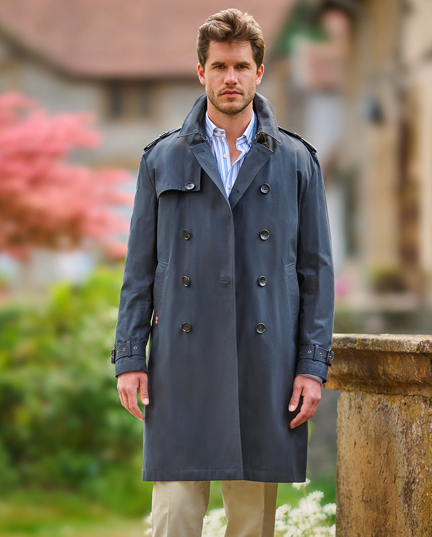 Men's Trench Coat "Chelsea" in navy