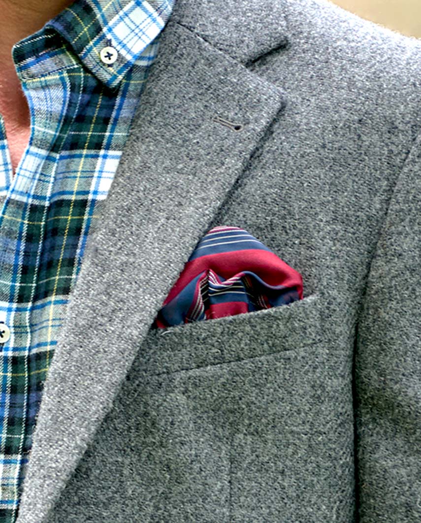 Harris Tweed Sakko "London" in anthra melange