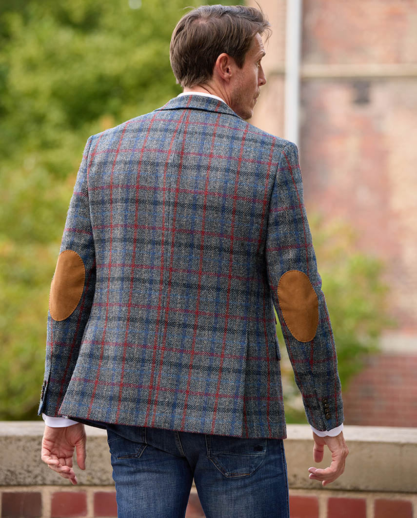 Harris Tweed jacket "London" in royal check