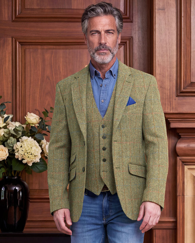 Harris Tweed Jacket "London" in light green
