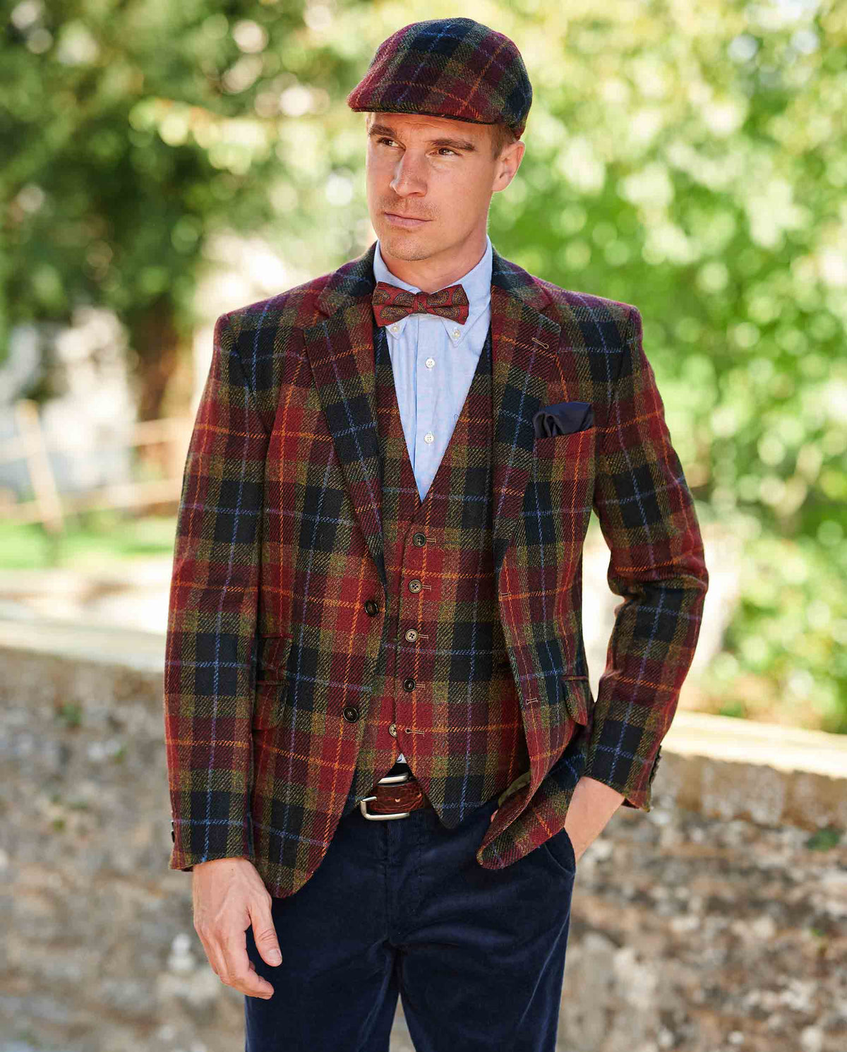 Harris Tweed Sakko "London" in Check of Island