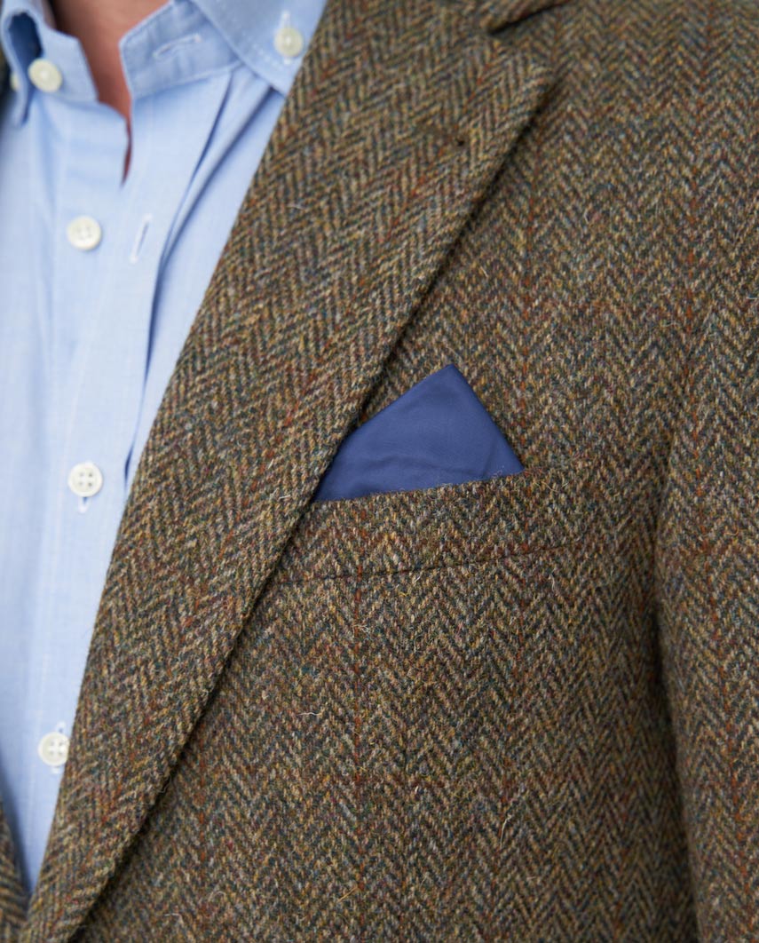 Harris Tweed jacket "London" in evergreen