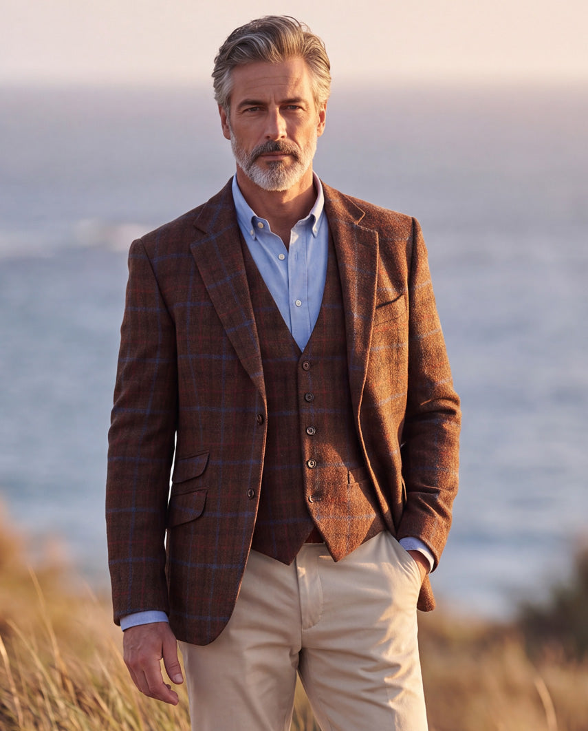 Harris Tweed Sakko "London" in Lord's Overcheck