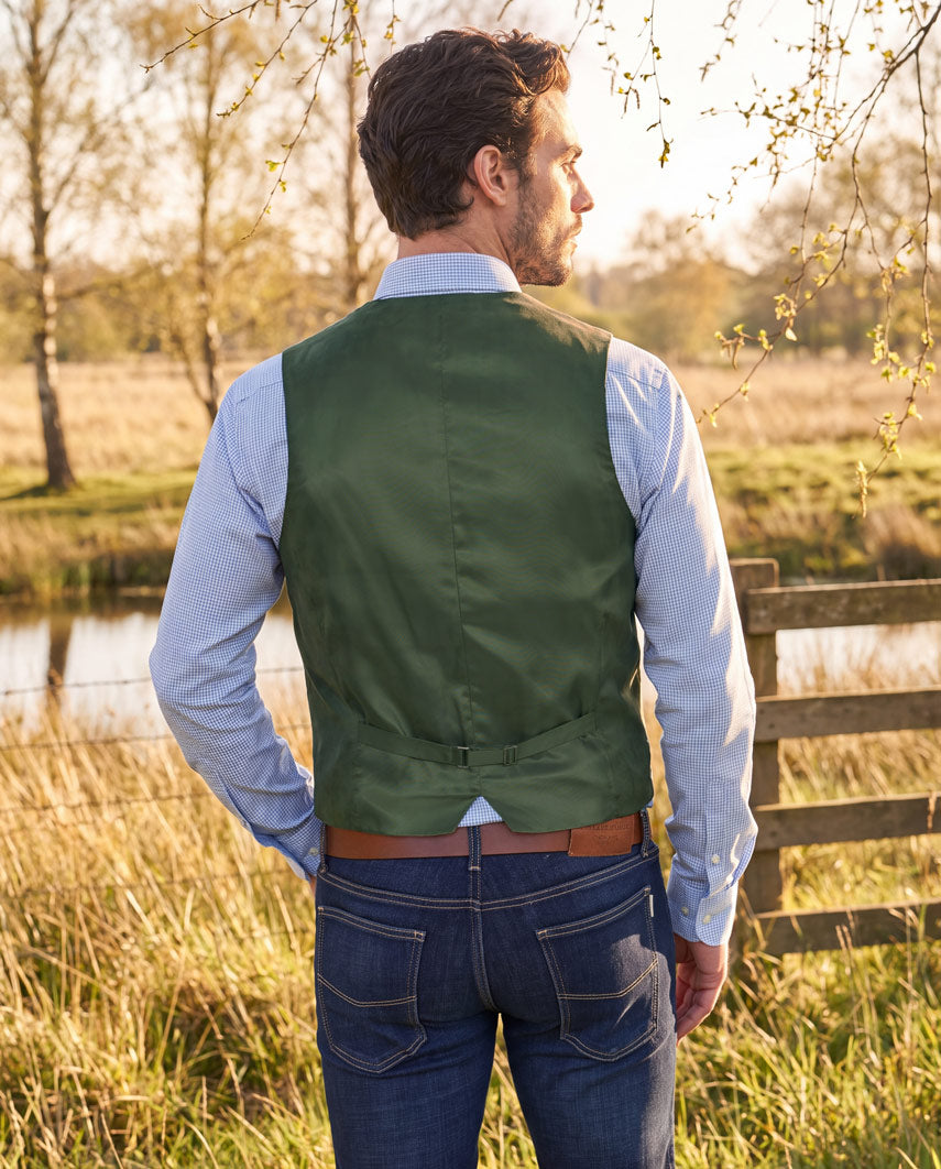 Harris Tweed Weste ''Tailor'' in red-blue Check