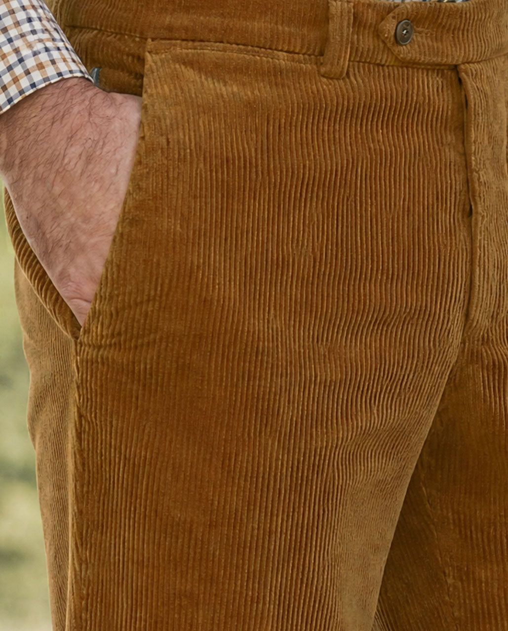 Men's Genoa corduroy trousers "Mr. Bradley" in brass