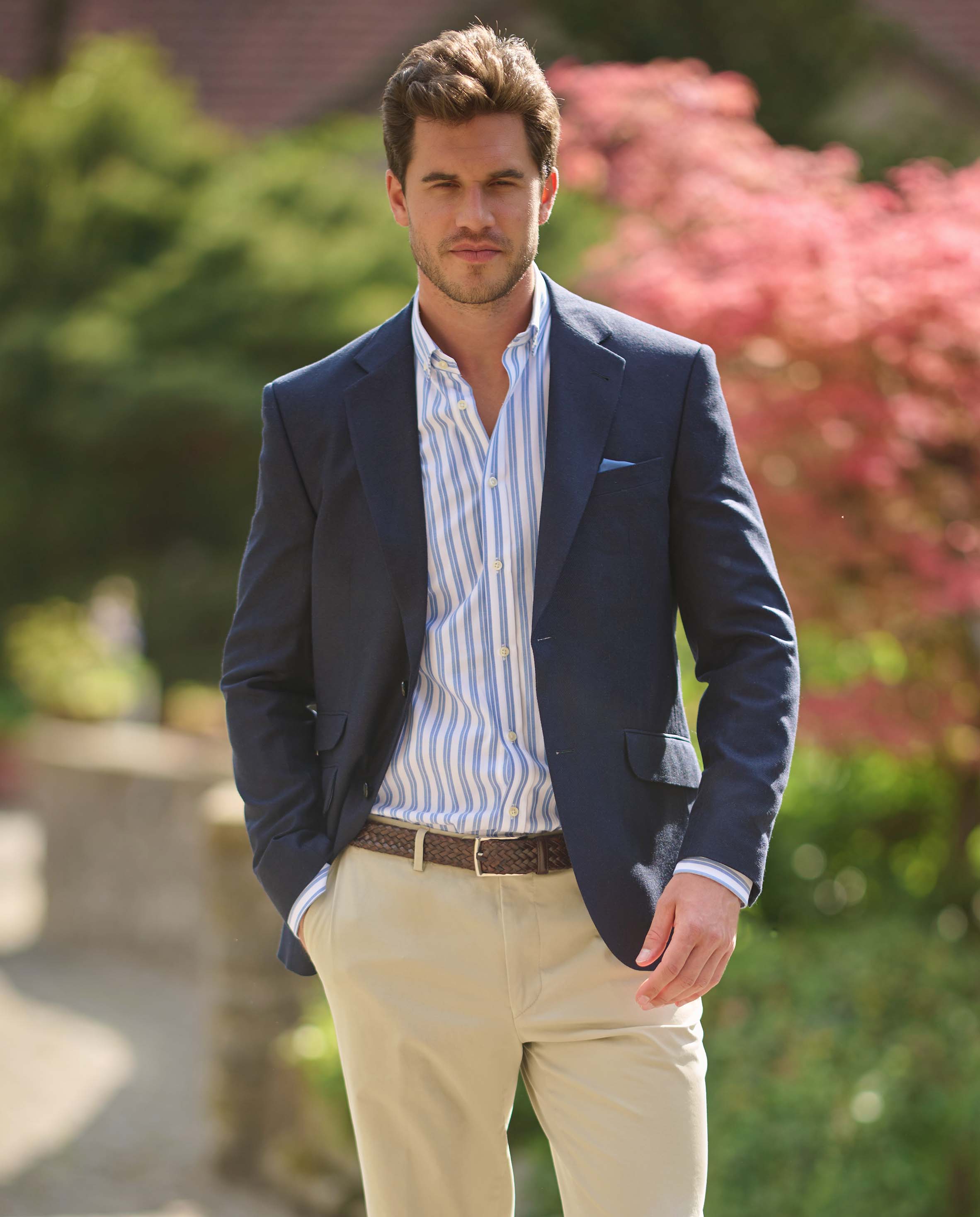 Sommersakko ''London'' aus Seide in navy