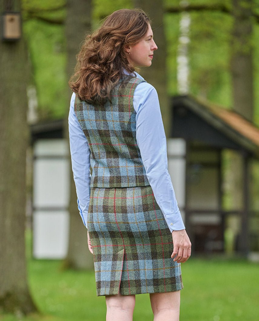 Bleistiftrock aus Harris Tweed in Highland Check - Wellington of Bilmore