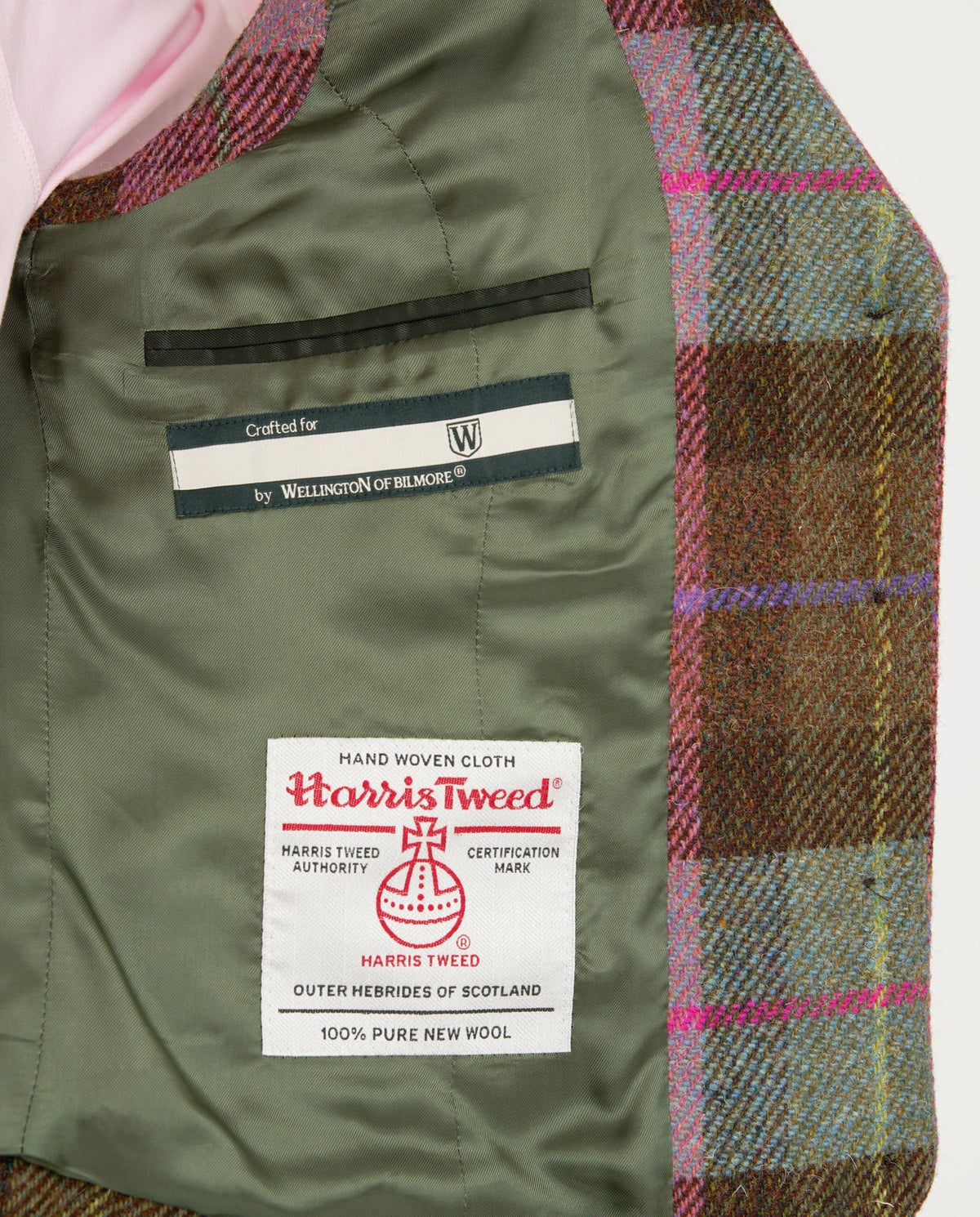 Damen Harris Tweed Weste "Lea" in Tartan Check - Wellington of Bilmore