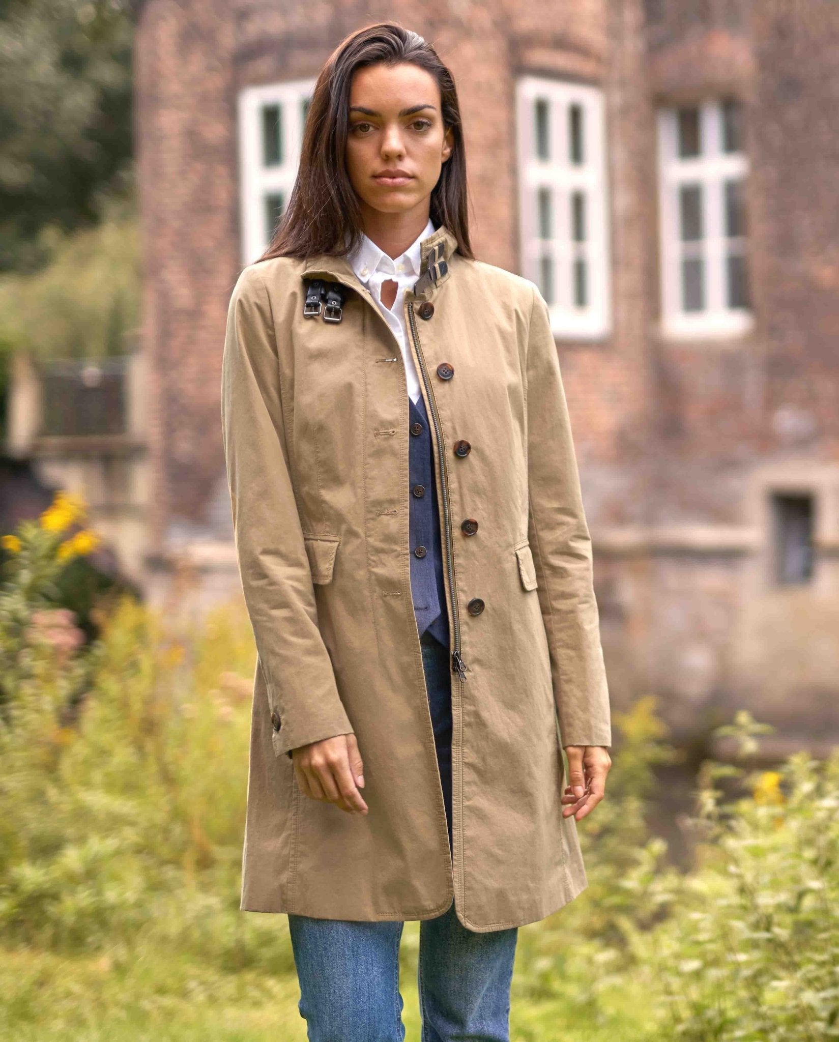 Damen Kurzmantel ''Victoria'' in sand - Wellington of Bilmore