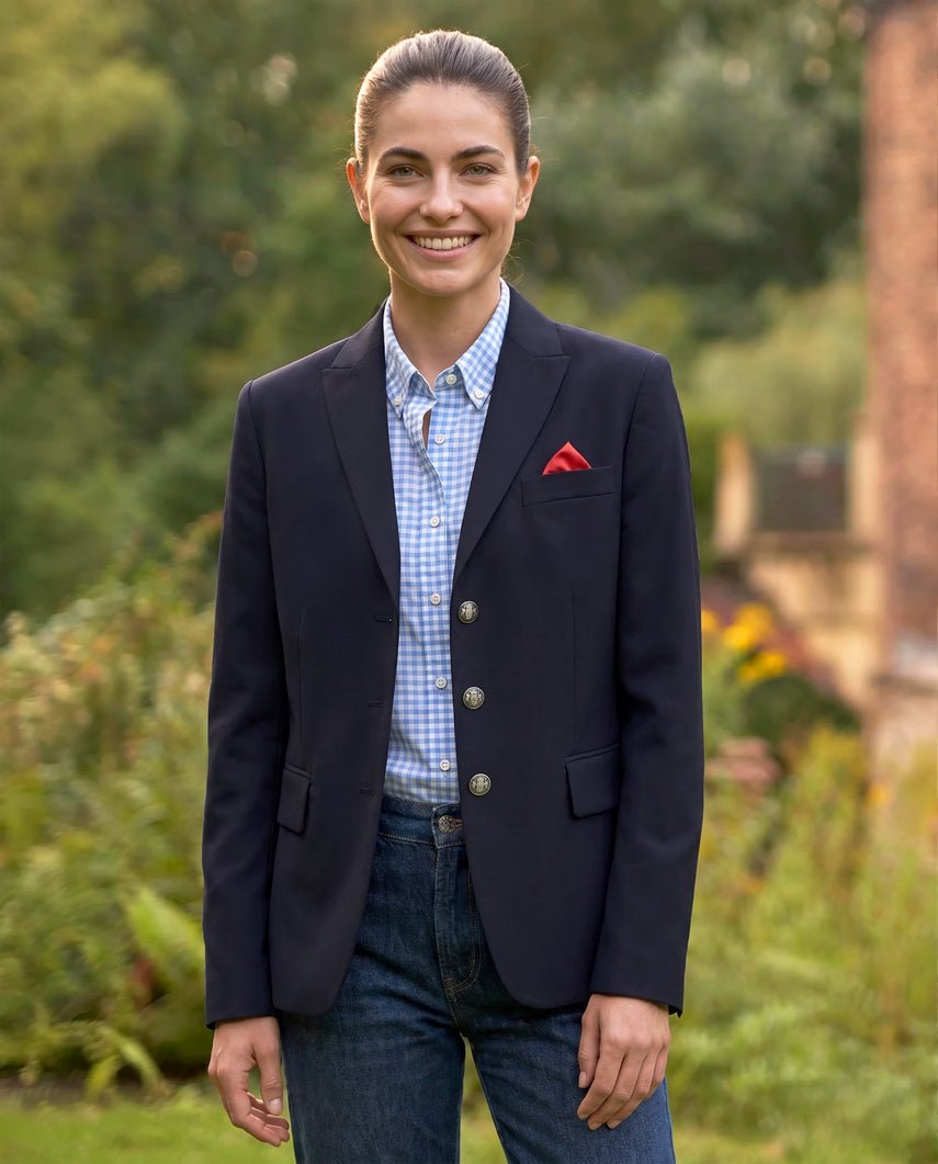 Damenblazer ''Ladiesclub 3-Eye'' aus feinster Wolle in navy - Wellington of Bilmore