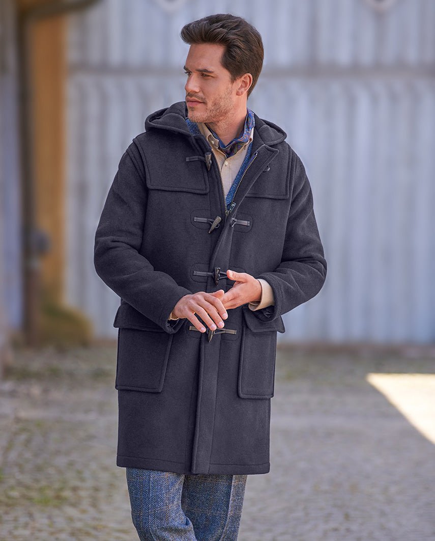 Dufflecoat ”Men’s Duffle” für Herren in navy - Wellington of Bilmore