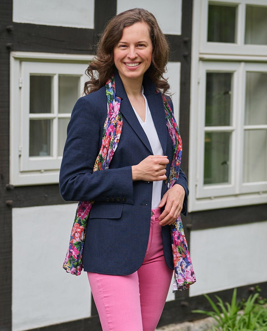 edler Damen Leinenblazer ,,Carola'' in navy - Wellington of Bilmore