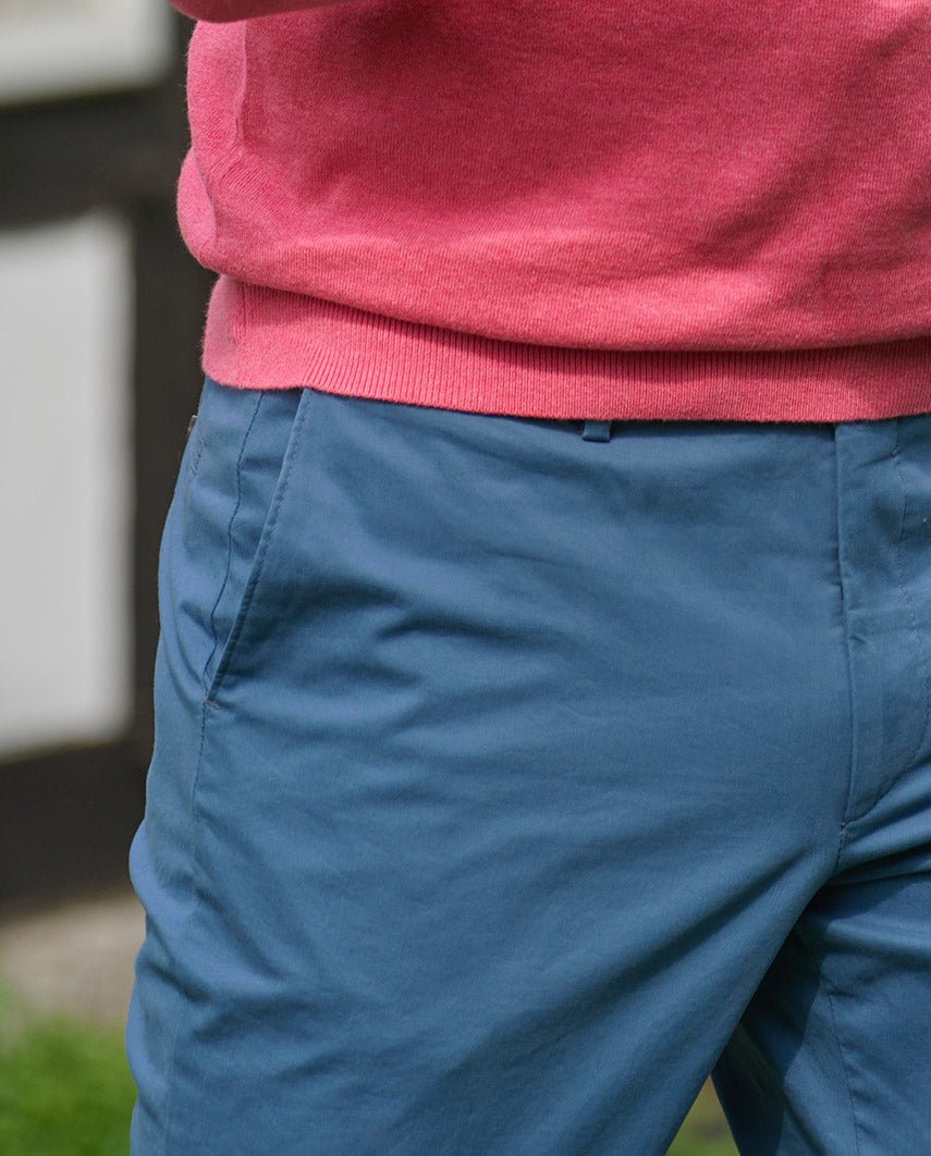 Feine Herren Chino ” Mr. Jones” in blue - Wellington of Bilmore