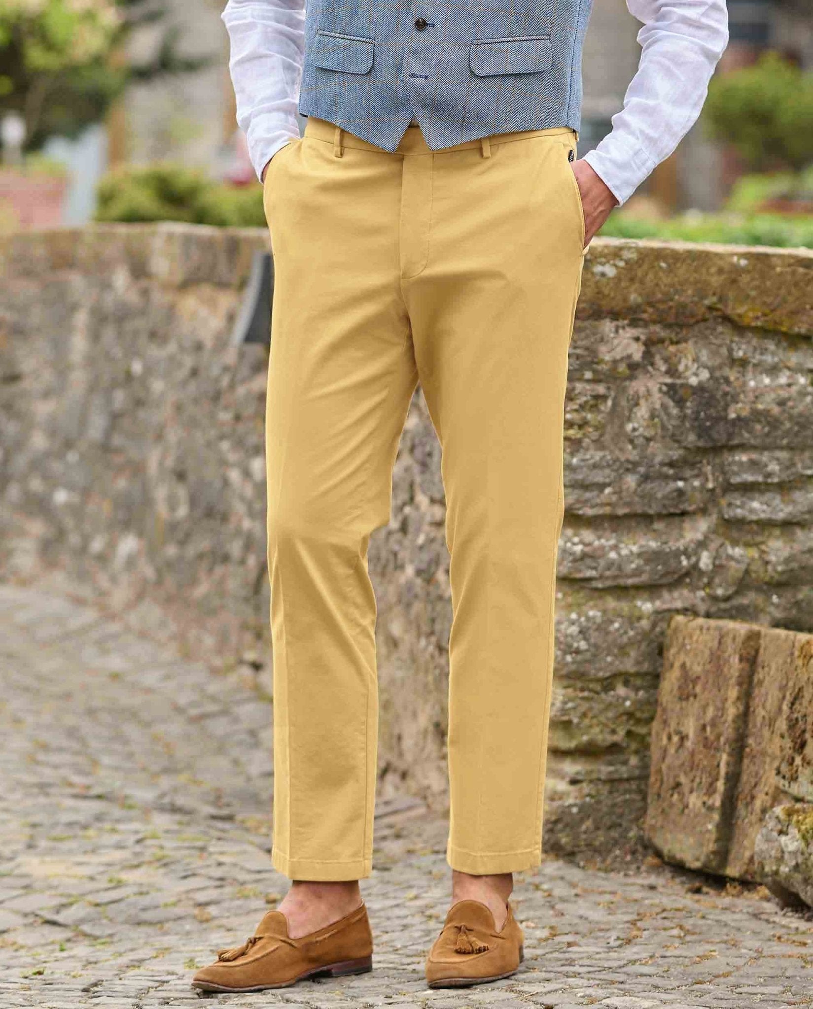 Feine Herren Chino ” Mr. Jones” in curry - Wellington of Bilmore