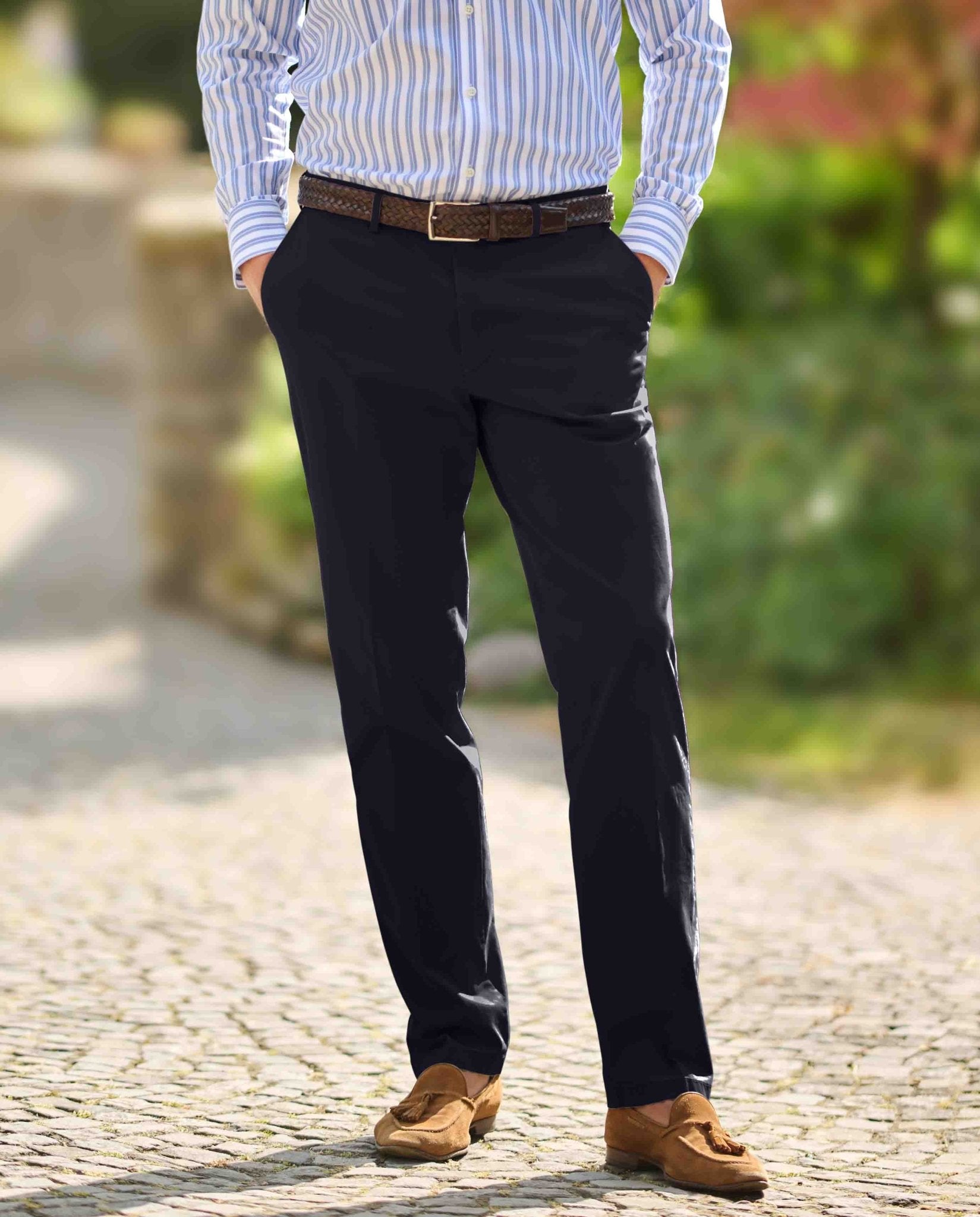 Feine Herren Chino ” Mr. Jones” in navy - Wellington of Bilmore