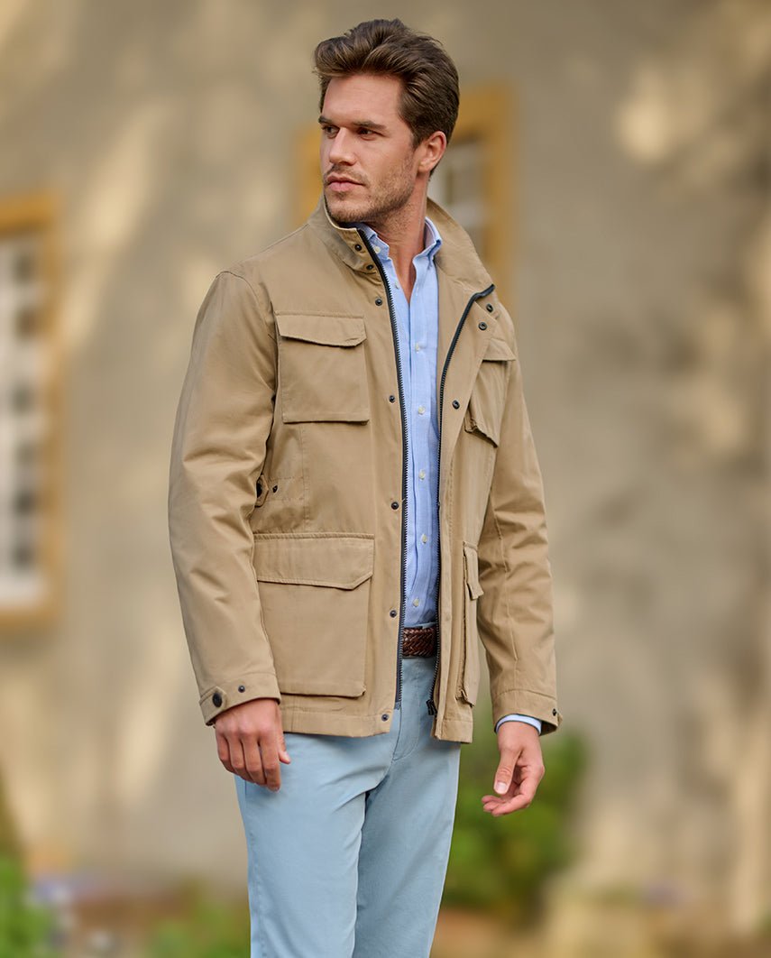 Fieldjacket für Herren ”Standford” in sand - Wellington of Bilmore