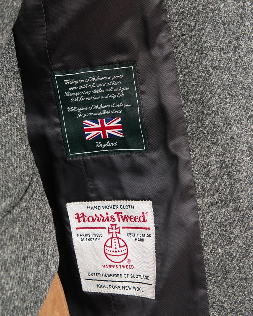 Harris Tweed Blazer ''Carola'' in anthra melange - Wellington of Bilmore