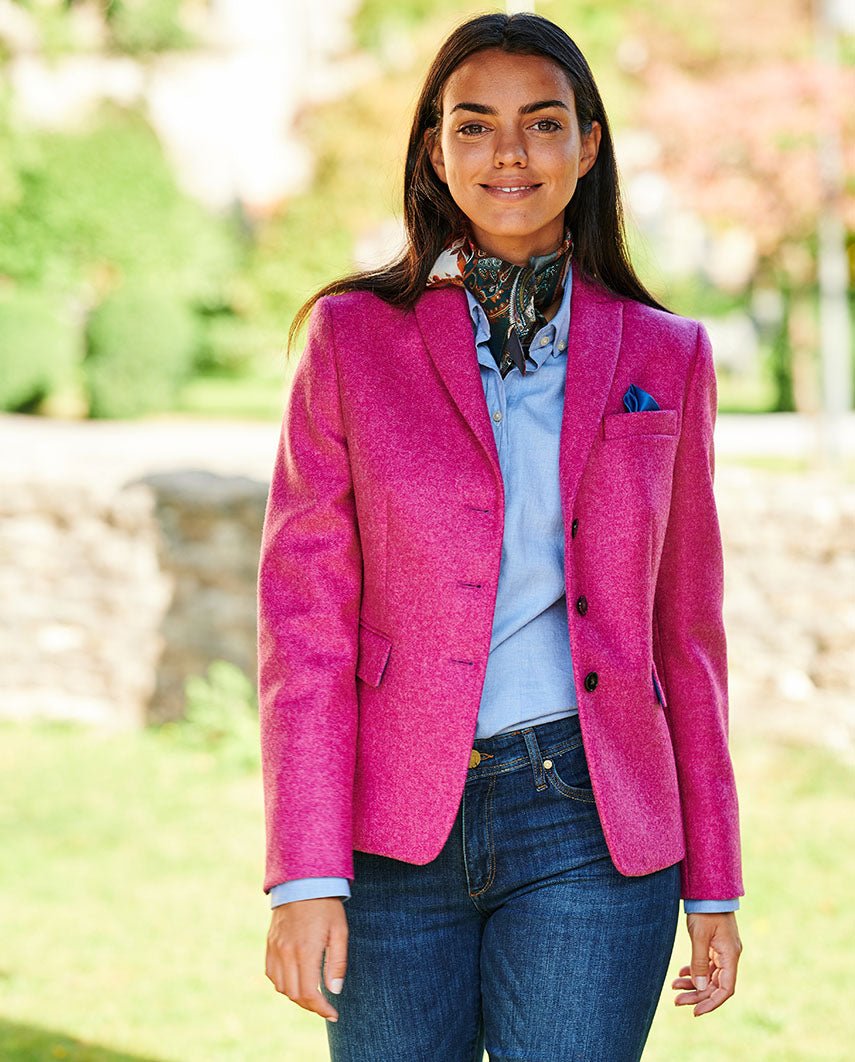 Harris Tweed Blazer ''Ladiesclub'' in pink - Wellington of Bilmore