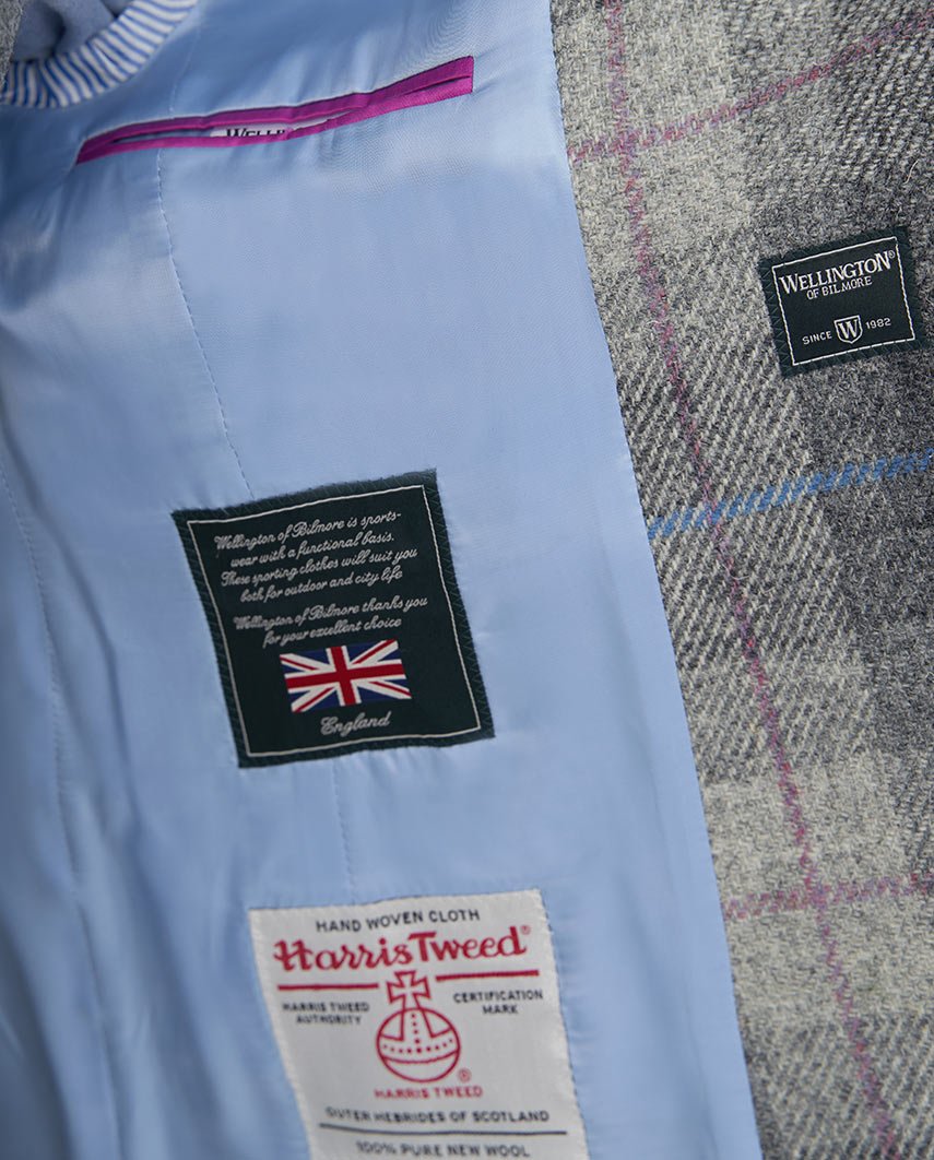 Harris Tweed Blazer ''Ladiesclub'' in Queen check - Wellington of Bilmore