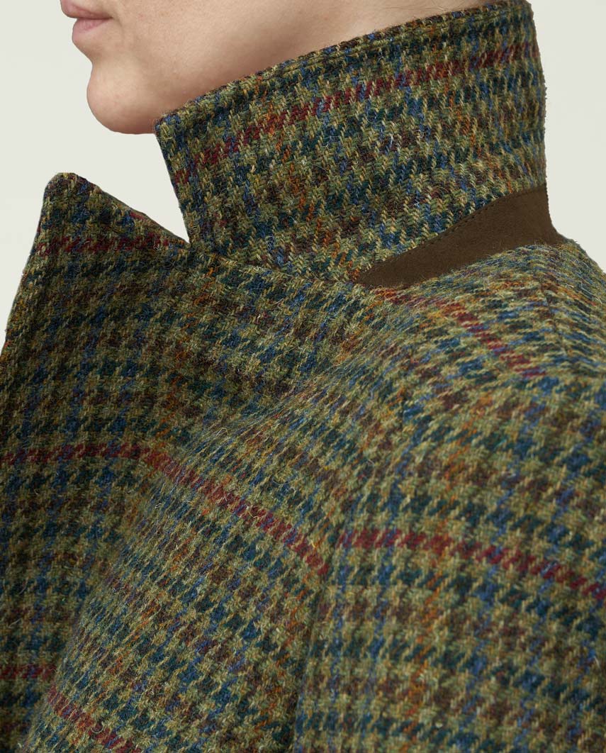 Harris Tweed Damenmantel ''Brenda'' in green Castle - Wellington of Bilmore