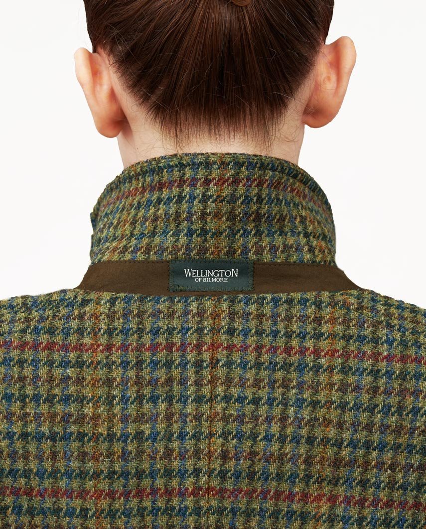 Harris Tweed Damenmantel ''Brenda'' in green Castle - Wellington of Bilmore