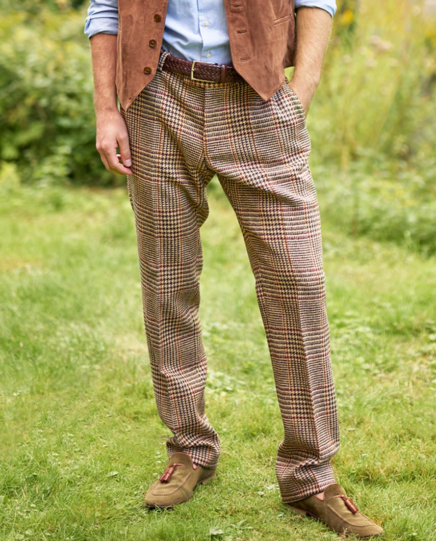 Harris Tweed Hose ''Mr. Miller " im scottish Check - Wellington of Bilmore
