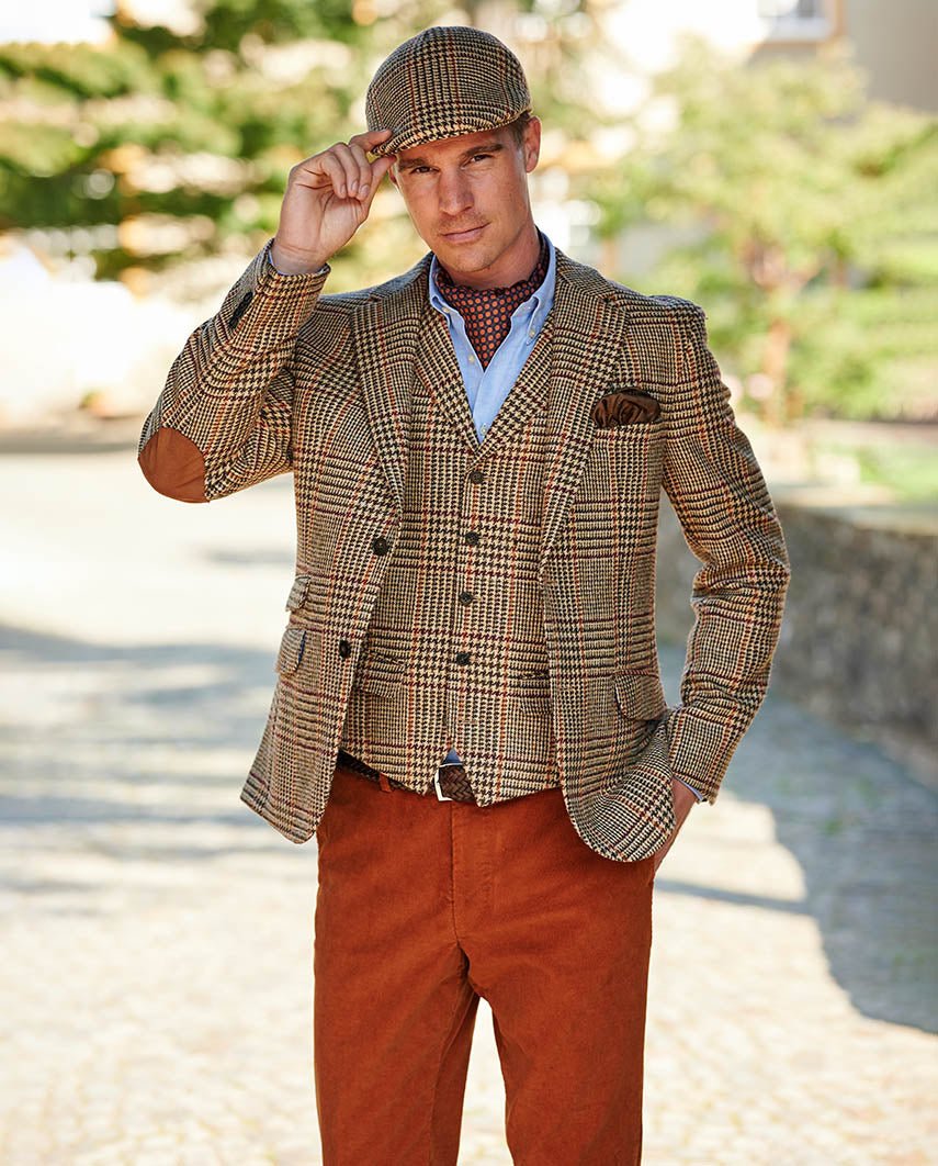 Harris Tweed Sakko ''London'' im scottish Check - Wellington of Bilmore