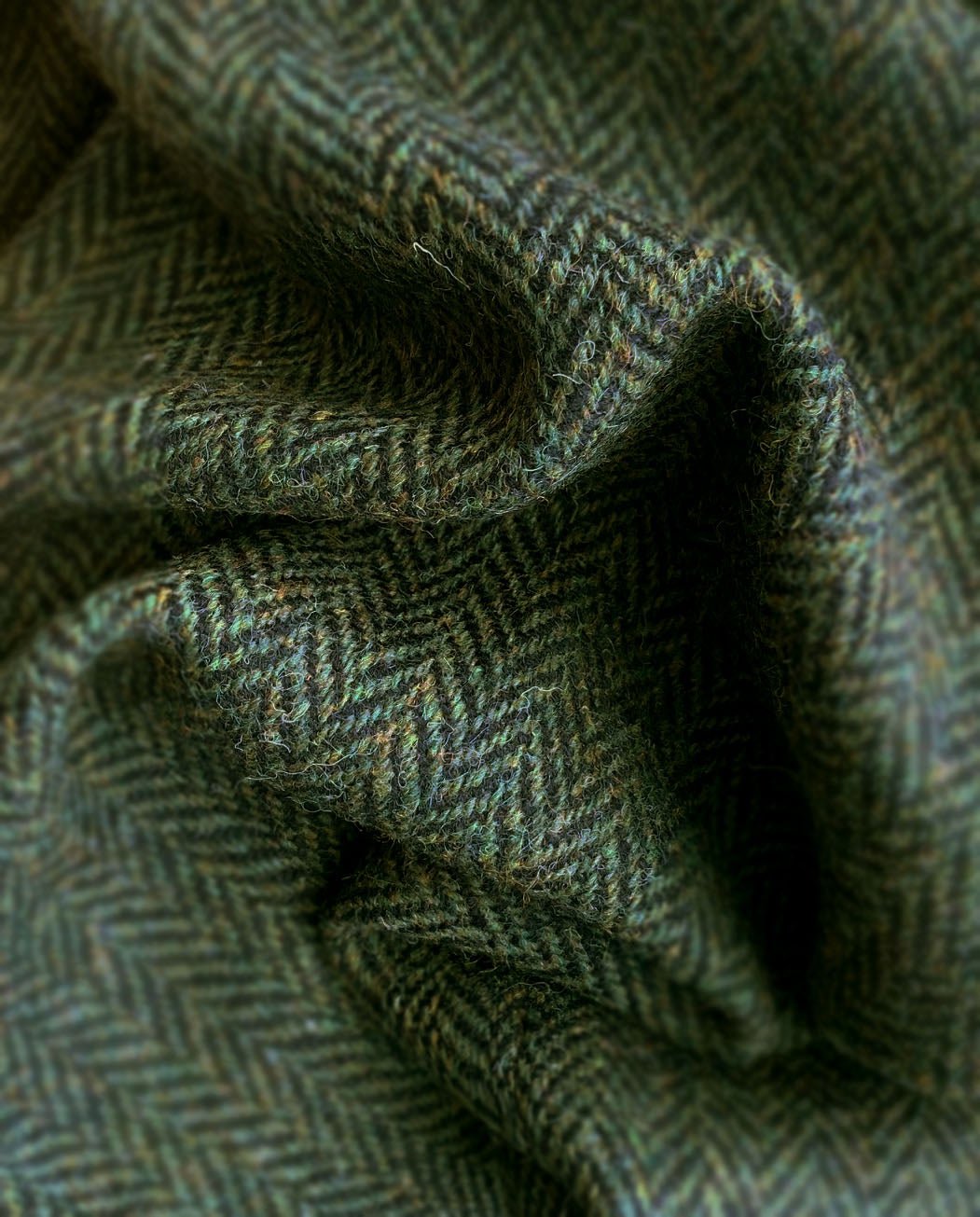 Harris Tweed Sakko ''London'' in green Island Herringbone - Wellington of Bilmore