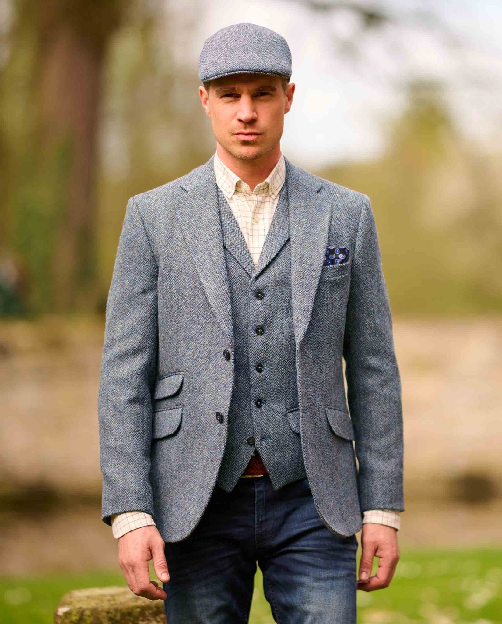Harris Tweed Sakko ''London'' in Tweed of Water - Wellington of Bilmore