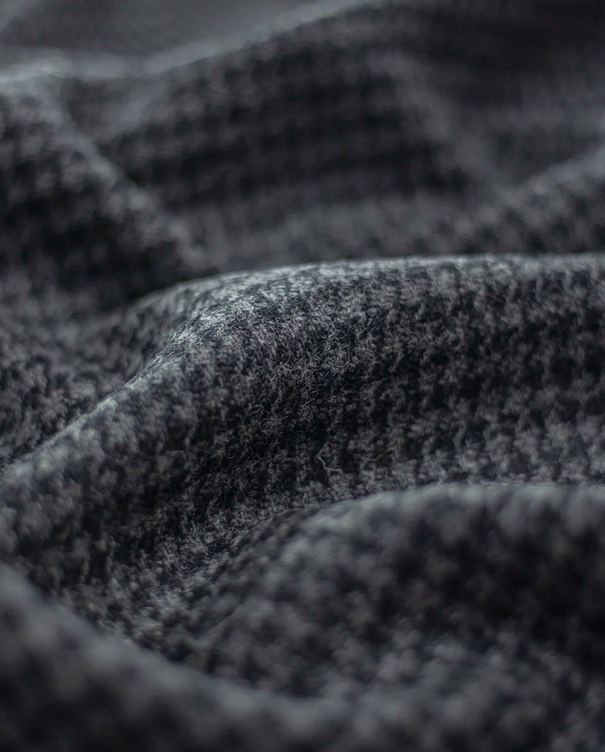 Harris Tweed Weste ''Wales'' in black houndstooth - Wellington of Bilmore