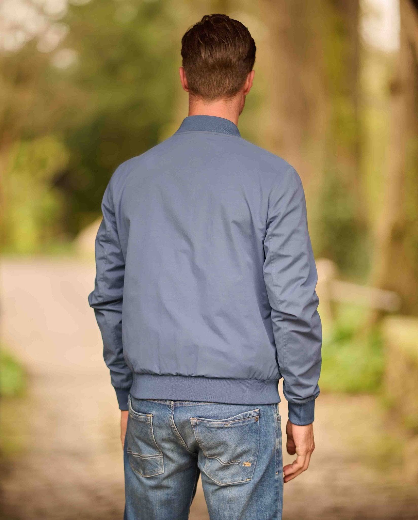 Herren Blouson ”English Lumber” mit samtigem Griff in moonlight blue - Wellington of Bilmore
