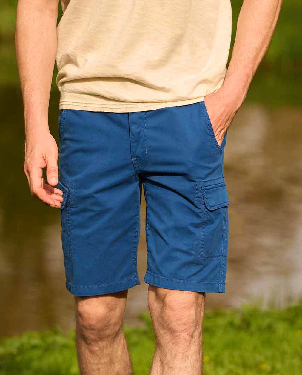 Herren Cargo Shorts ''Mr. Mane'' in blue - Wellington of Bilmore