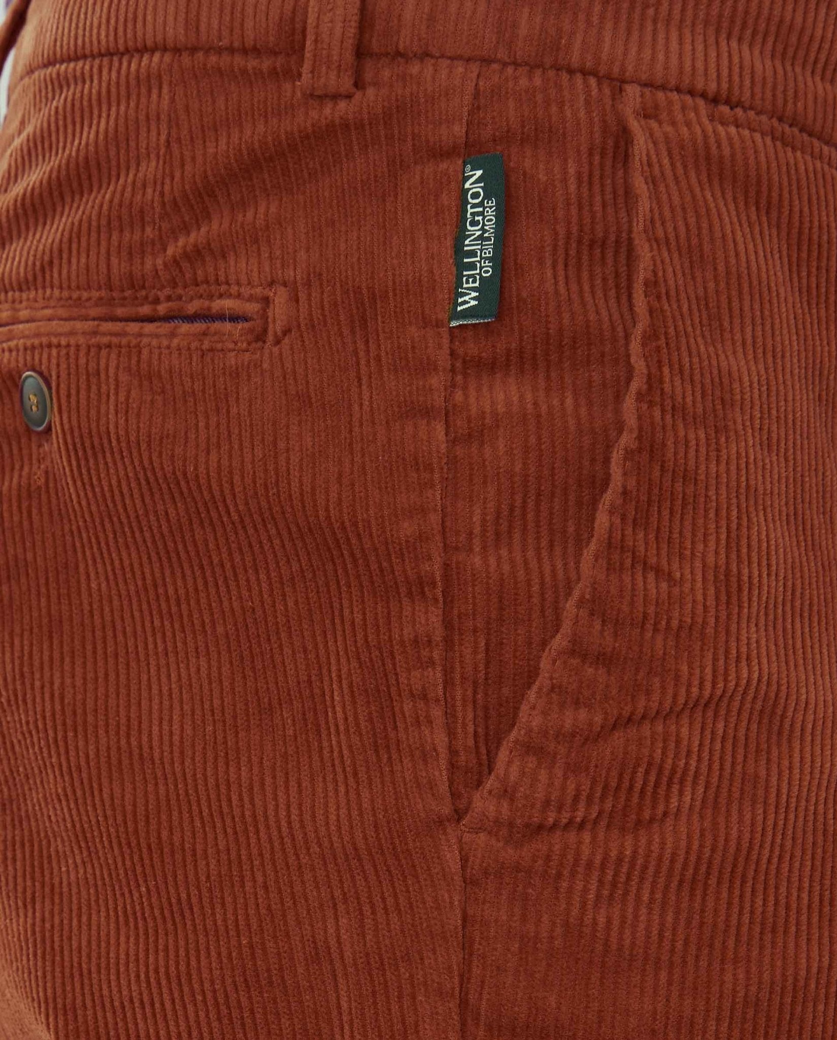 Herren Cordhose ''Mr. Bradley'' aus Genuacord in burnt orange - Wellington of Bilmore