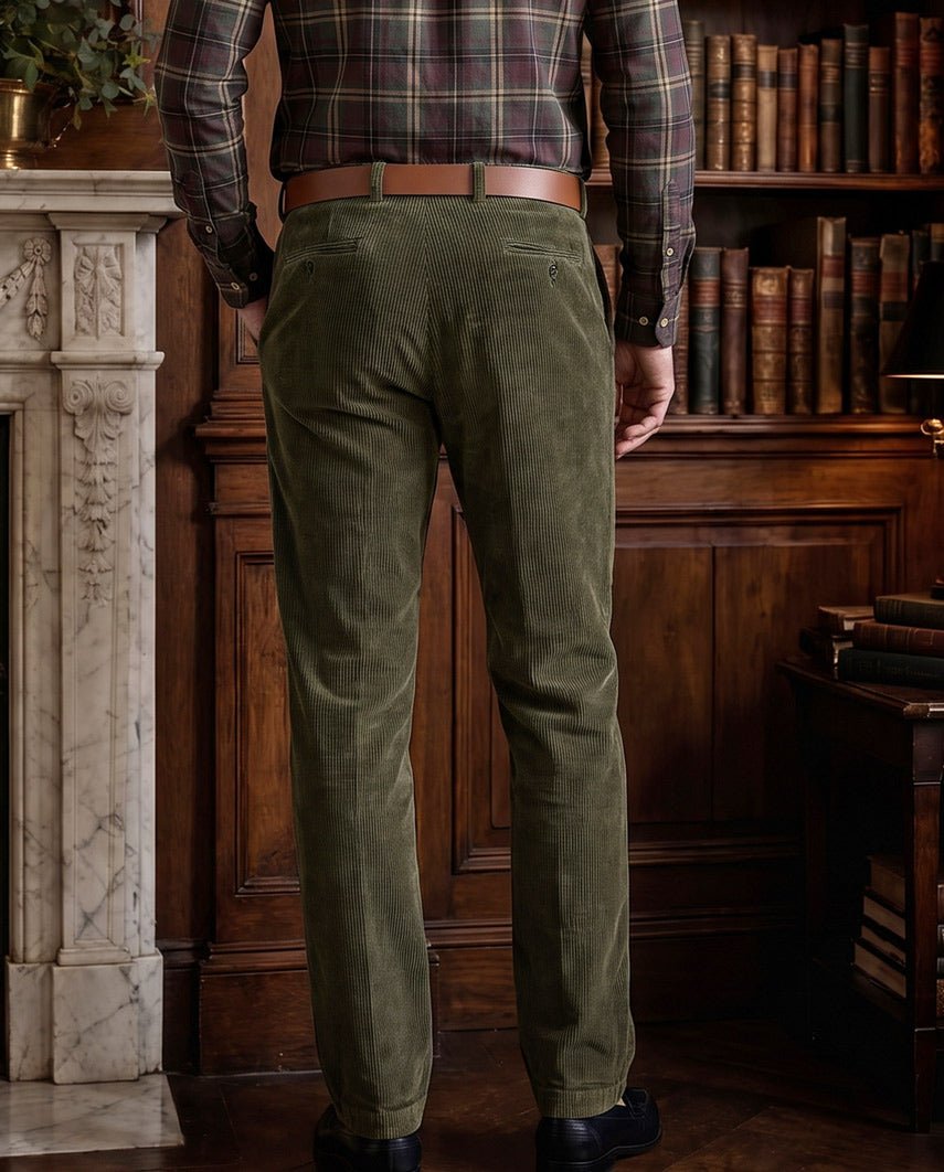 Herren Cordhose ''Mr. Bradley'' aus Genuacord in forrest - Wellington of Bilmore