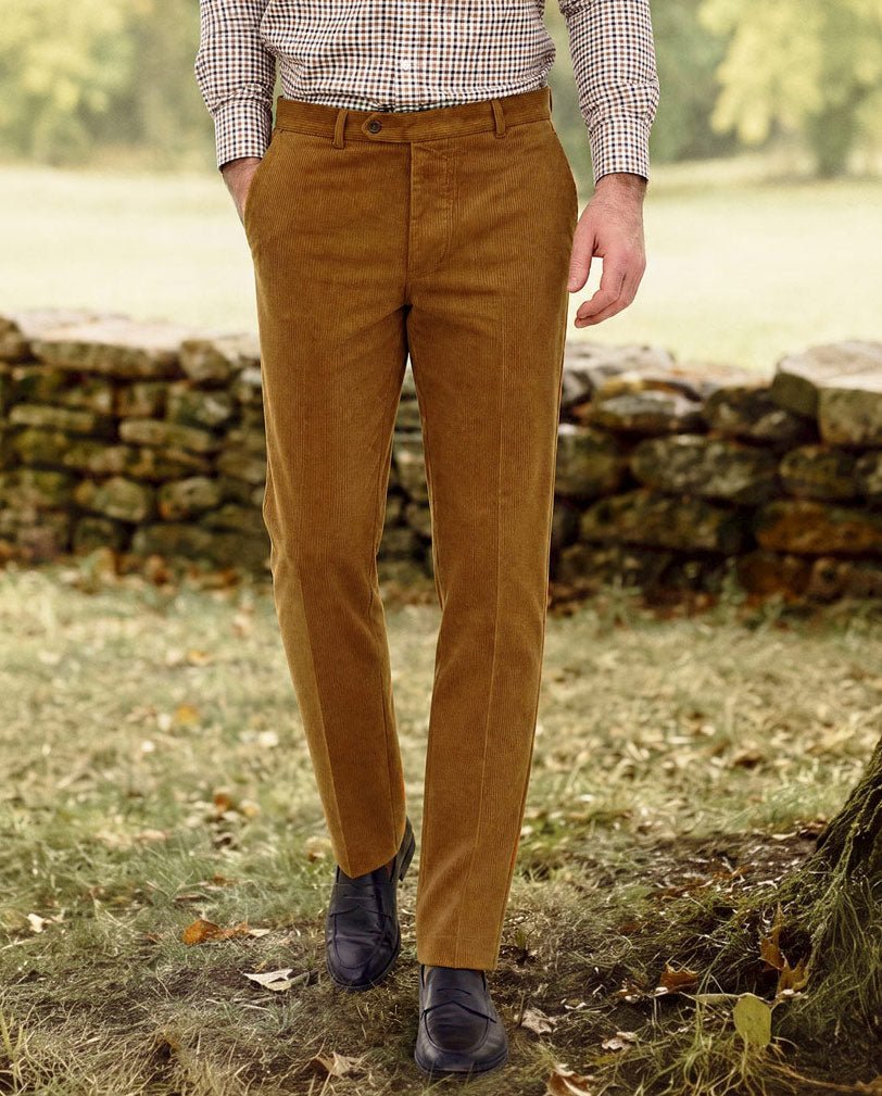 Herren Genua Cordhose ''Mr. Bradley'' in messing - Wellington of Bilmore
