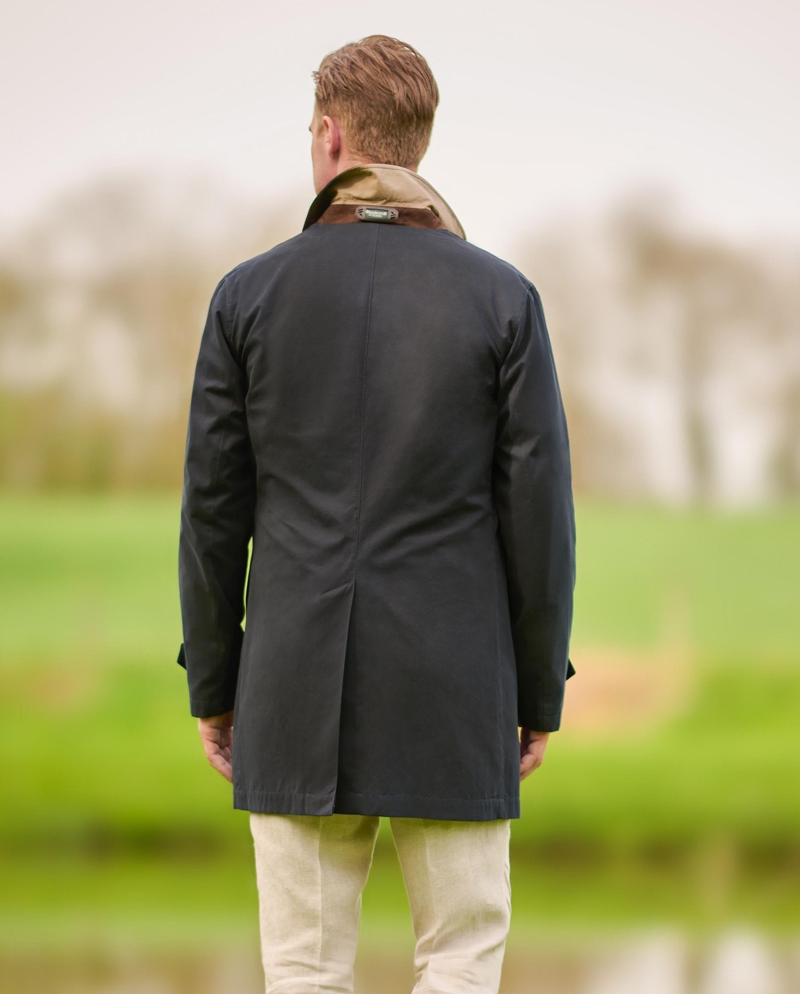 Herren Kurzmantel ”Stirling” in navy - Wellington of Bilmore