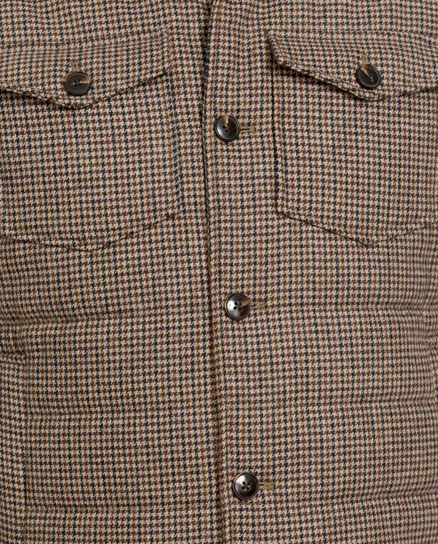 Herren Steppweste ,,Miltown Vest'' im braunen Hahnentritt - Wellington of Bilmore