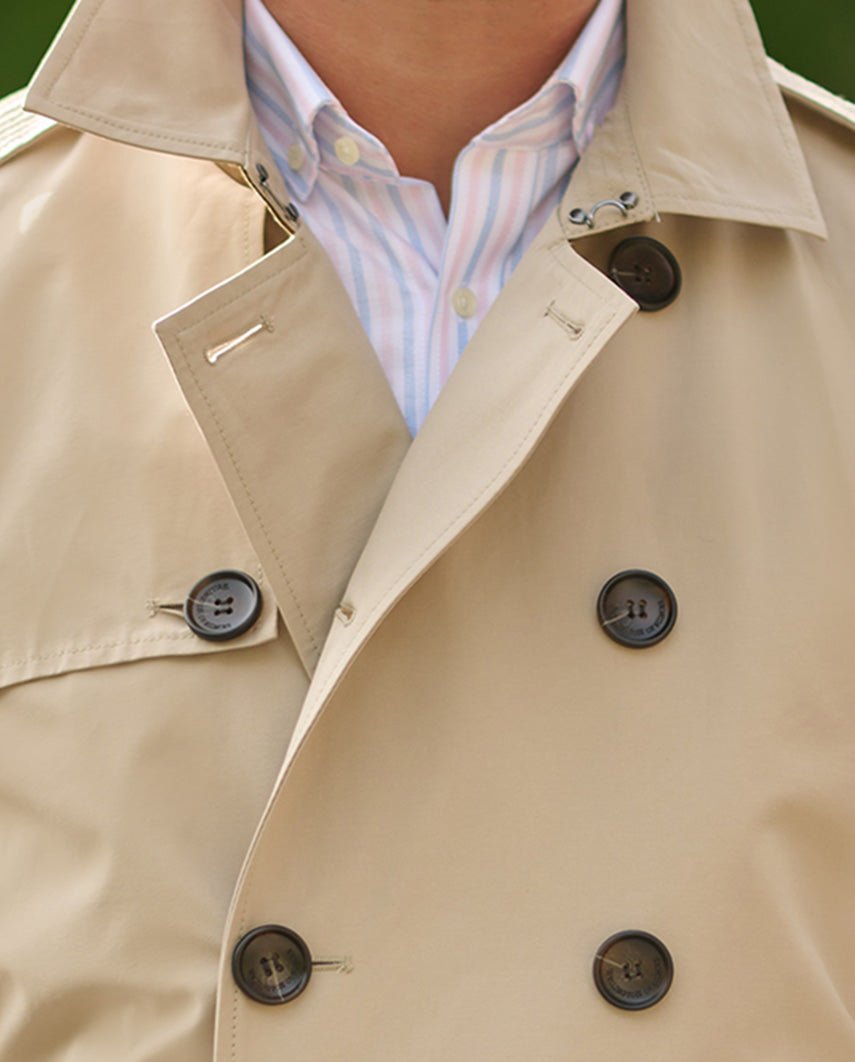 Herren Trenchcoat "Chelsea" in beige - Wellington of Bilmore