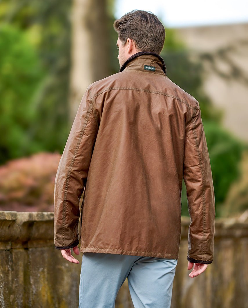 Leichte Herren Wachsjacke "Starberg" in sand - Wellington of Bilmore